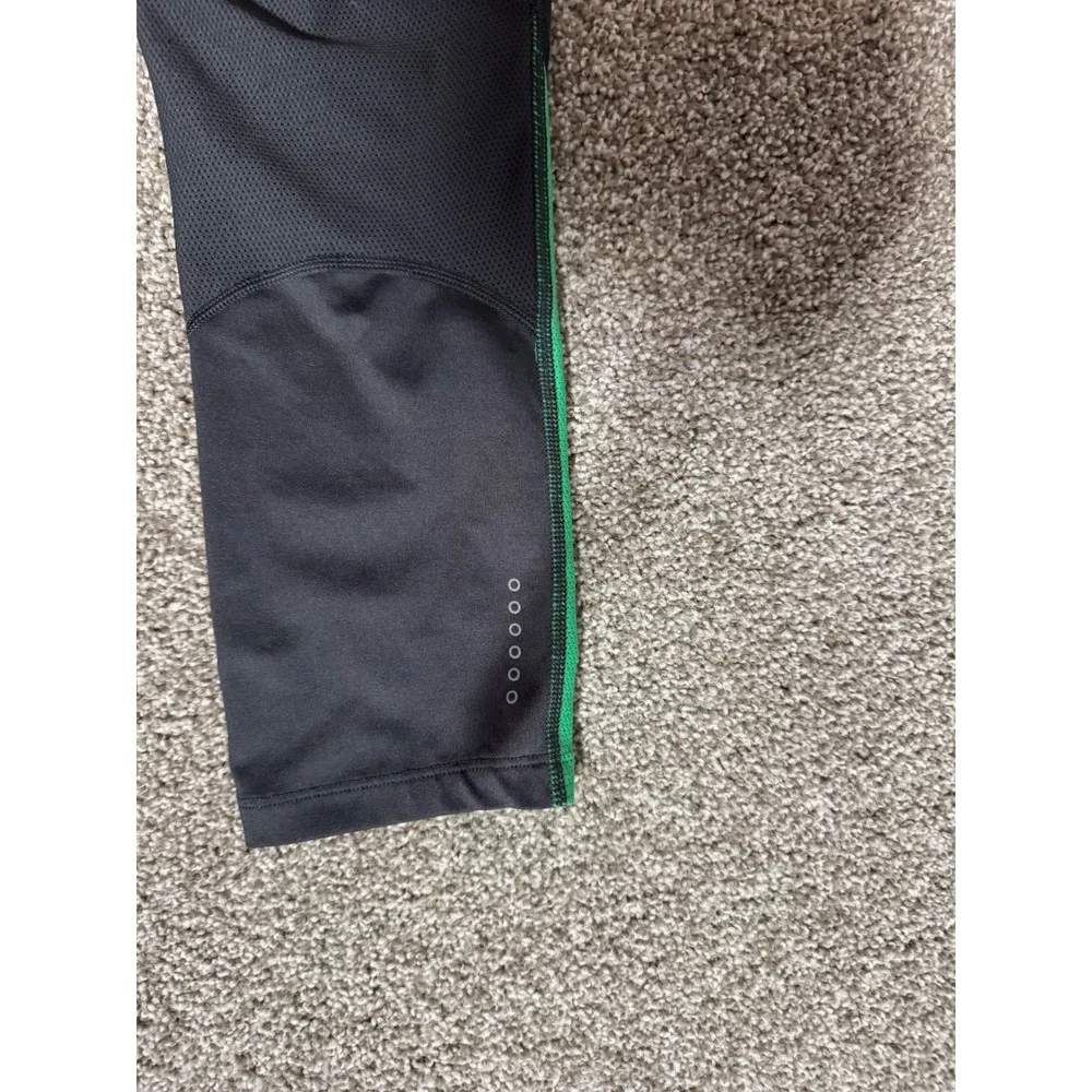 Nike Dri-FIT Womens Running Leggings Zipper Pocket Crop Tights Sz S *Flawed*
